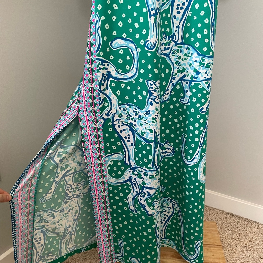 Lilly Pulitzer Silva Maxi Dress On The Prowl Print - Picture 6 of 9